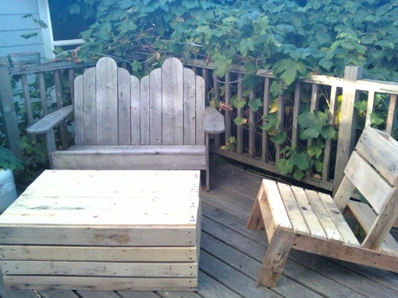 Homemade Pallet Deck Furniture Plans