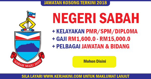 jawatan kosong negeri sabah