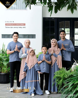 Koleksi Sarimbit Terbaru Isa Hjab Hazeema Series Baju Muslim Couple Seragam Keluarga Outfit OOTD Hari Raya Lebaran IDUL FITRI 2023 Anggun Elegant