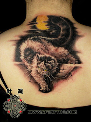 Cat tattoo design