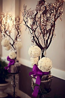  Wedding Decorations, Purples Centerpieces and Flower Arrangements