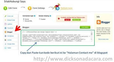 kode html untuk blogger anda