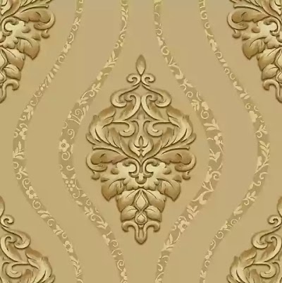 Desain Wallpaper Dinding Warna Gold Abu Biru Coklat Krem Silfer