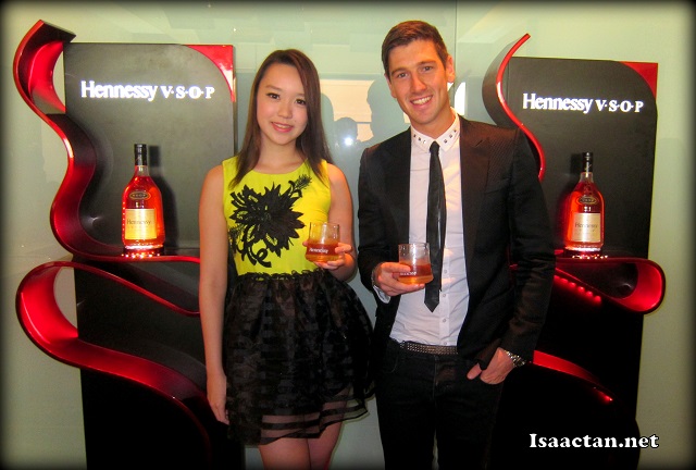 Here's Nicole Chen and Andy Murphy with Hennessy VSOP all set for tonight's H-Artistry