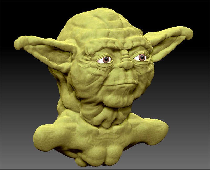 For this project a photograph of Yoda the version from the Empire Strikes