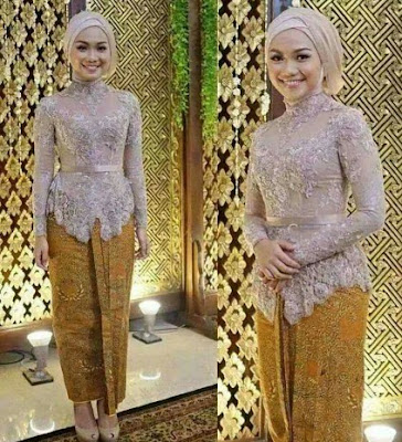  Desain model kebaya muslim brokat modern pesta terbaru untuk wanita tampil syar 30+ Desain Model Baju Kebaya Muslim Brokat Modern Pesta Terbaru 2017, Syar’i