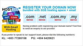 Malaysia Web Hosting - Host388