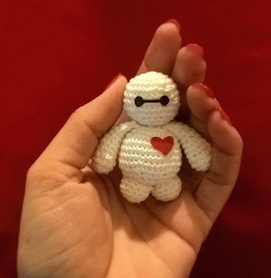 mini baymax de bighero tejido a crochet amigurumi