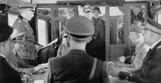 21 June 1940 worldwartwo.filminspector.com Hitler Compiegne France Armistice Foch railway car