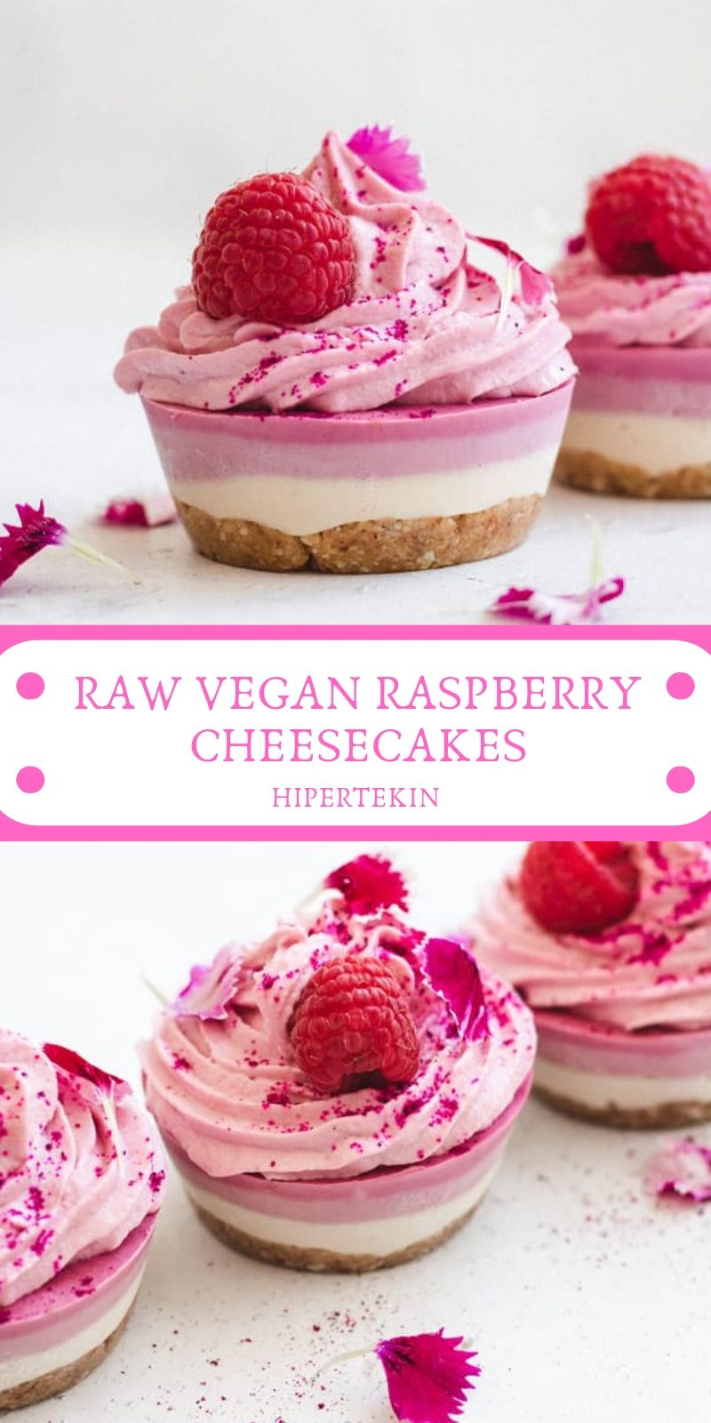 Raw Vegan Raspberry Cheesecakes These raw vegan raspberry cheesecakes are made amongst healthful uncooked components in ad Raw Vegan Raspberry Cheesecakes