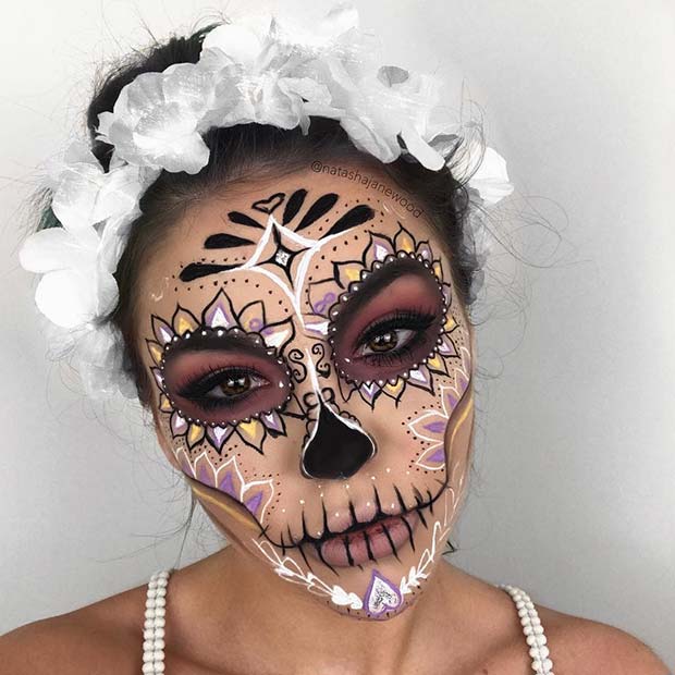 25 Amazing Sugar  Skull  Makeup Halloween  Costume 2022 To 