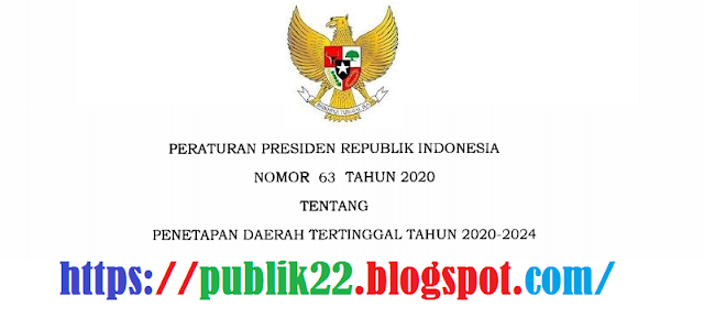   Peraturan Presiden (Perpres) Nomor 63 Tahun 2020