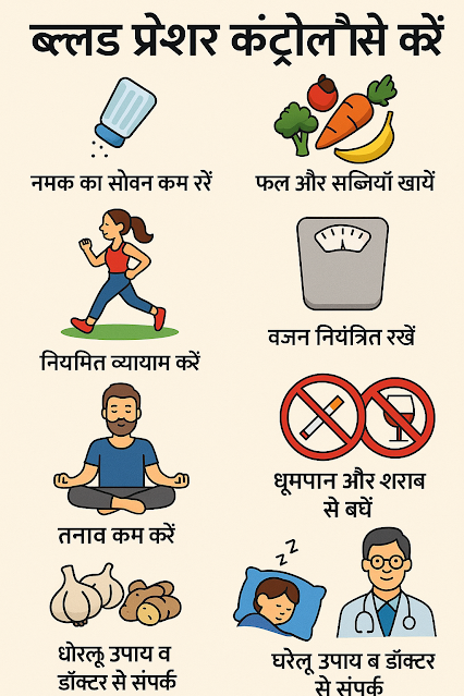 ब्लड प्रेशर कंट्रोल कैसे करें