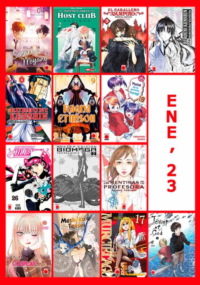 Novedades Panini Manga enero 2023