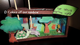 Turning a Story Book alive : D-I-Y Puppet Theater and puppets @http://colorsofourrainbow.blogspot.ae/