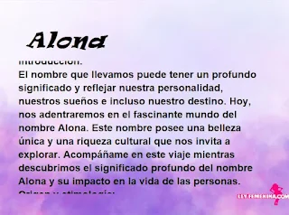 significado del nombre Alona