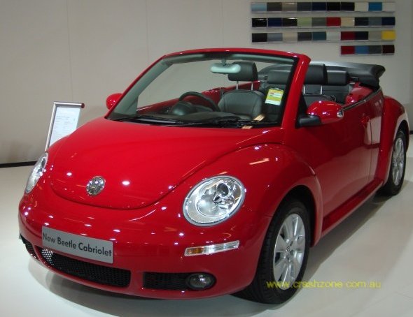 volkswagen beetle. vw beetle convertible cream.