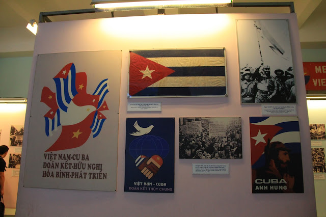 越南戰爭博物館一樓的反戰文宣