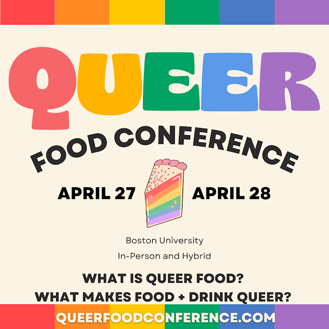 logo that says queer food conference 2024