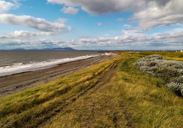 Photo of dry and sunny on the shore at Maryport on Saturday afternoon