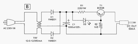 Circuit Project: Handy Pen Torch schema