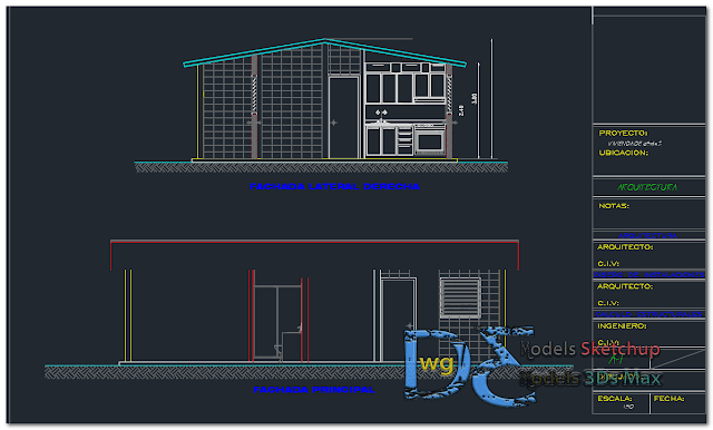 Living place apartment in AutoCAD   