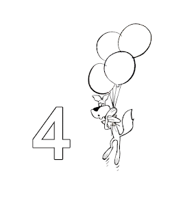 educational coloring pages- numbers