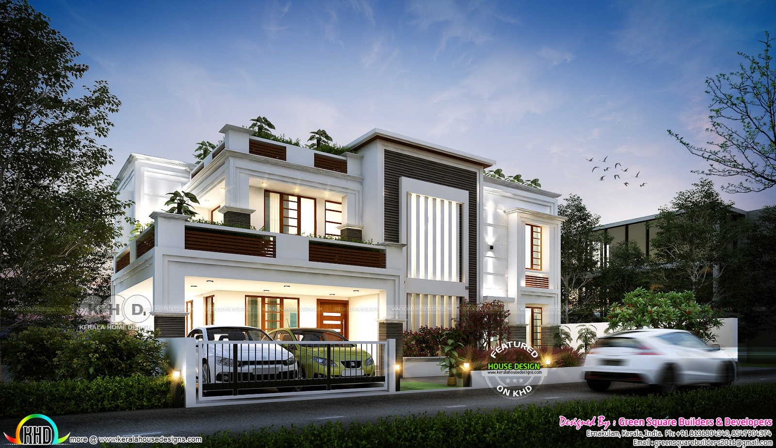 Kerala home design and floor plans 4 BHK 2583 house plan 