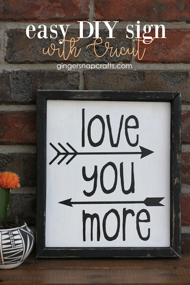Easy DIY sign with Cricut at GingerSnapCrafts.com #madewithCricut_thumb[1]