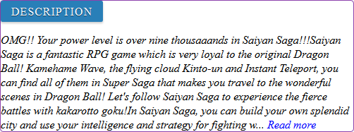Saiyan Saga game review