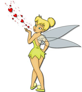 Valentines Day Tinkerbell hearts card