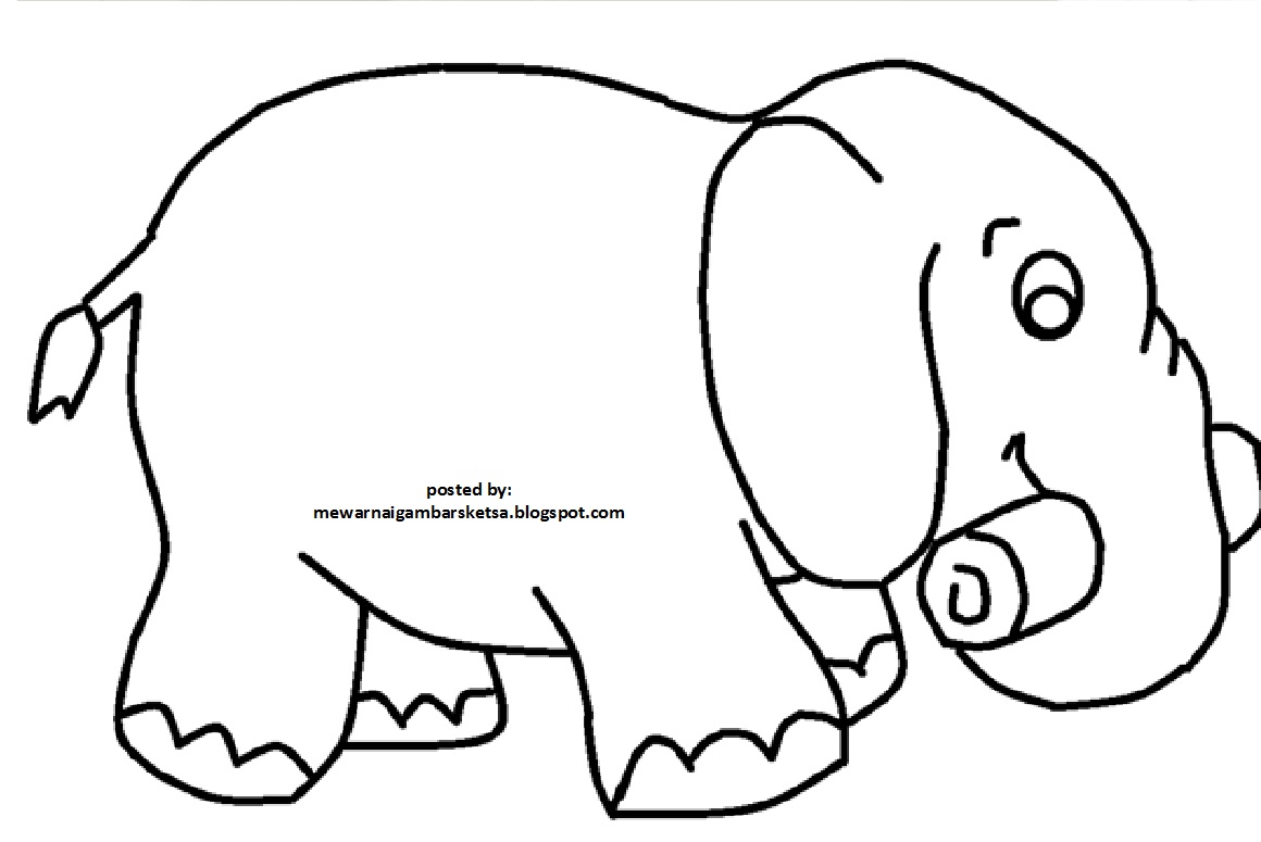 Kumpulan Contoh Gambar Sketsa Gajah Mudah Informasi Masa 