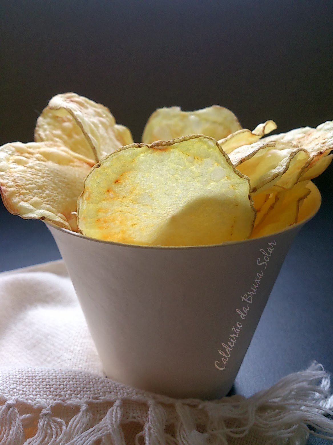 Batatas chips sem fritura 