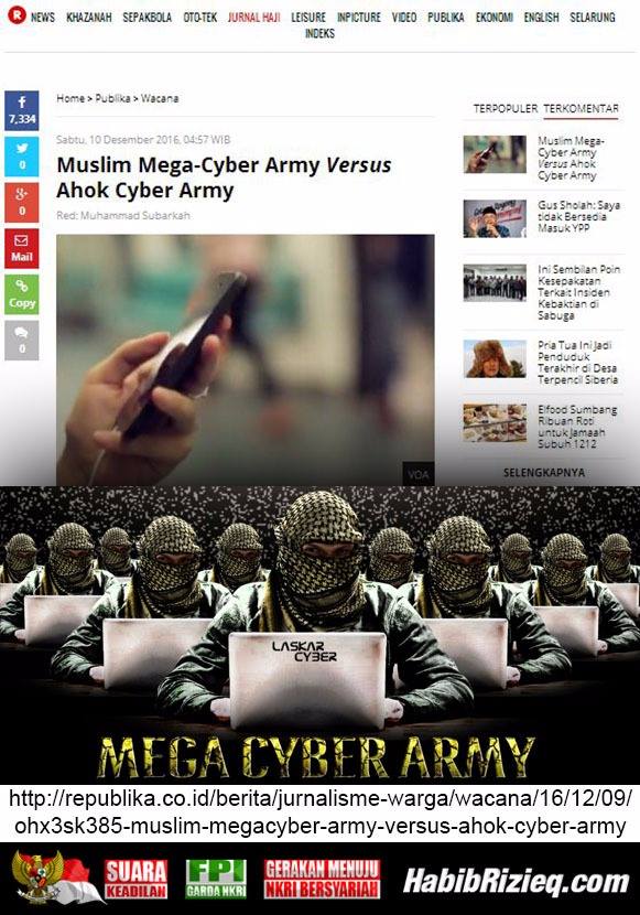 Muslim Mega-Cyber Army Versus Ahok Cyber Army