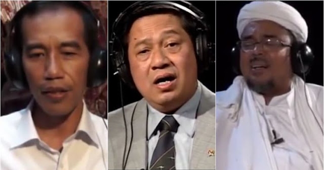 Di Video ini Jokowi, SBY & Habib Rizieq Bernyanyi Bareng.. Bikin Suasana Adem Melihatnya.. Asli Bukan Editan..