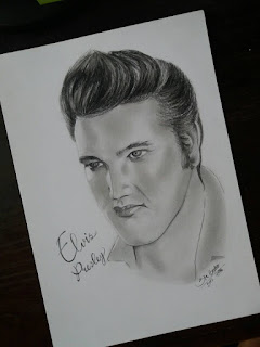 Sketsa Wajah Elvis Presley