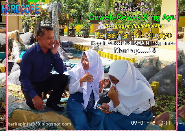 Gambar Soloan Terbaik Se Nasional khas Gambar Siswa-Siswi SMA Negeri 1 Ngrambe dari Buku Album Gambar Soloan Edisi 2