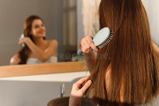 Hair care Routine:Best Hair care Tips And Tricks, hair brushing images
