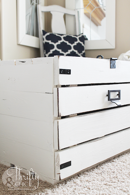 DIY Hidden printer storage in a cabinet! Make it whatever size you need to fit your space.