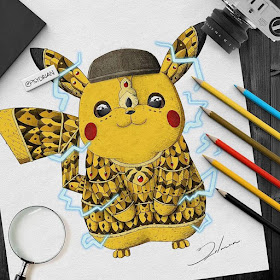 01-Detective-Pikachu-Ink-Drawings-Psydrian-www-designstack-co