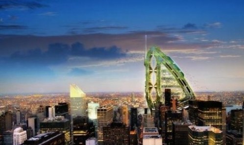 Unusual skyscraper