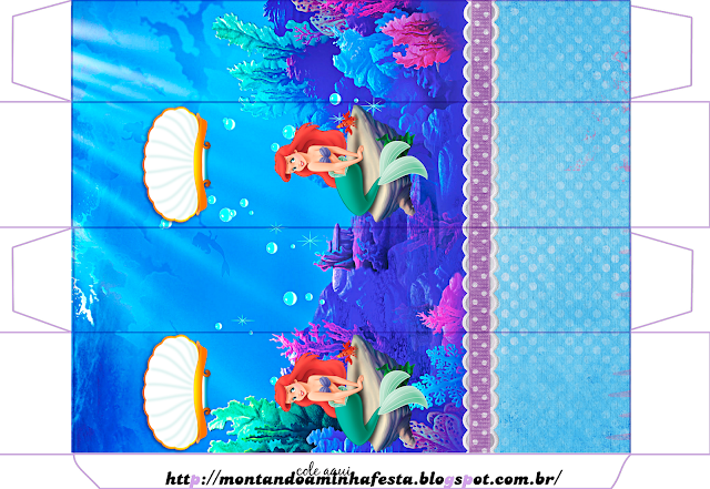 The Little Mermaid Birthday: Free Printable Boxes.