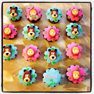 Cupcakes de Masha y el Oso