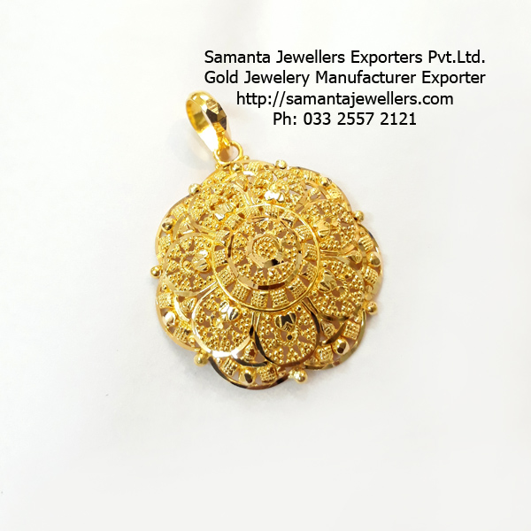 fancy 21kt 22kt gold pendent designs, fancy gold pendent set necklace set designs, light weight pendent set designs daily wear, 21kt pendent designs