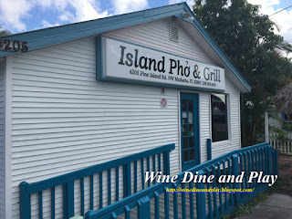 The entrance to the Island Pho and Grill in Matlacha, Florida