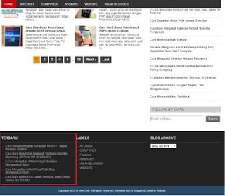 Begini Cara Menampilkan Postingan Terbaru Di Blog 