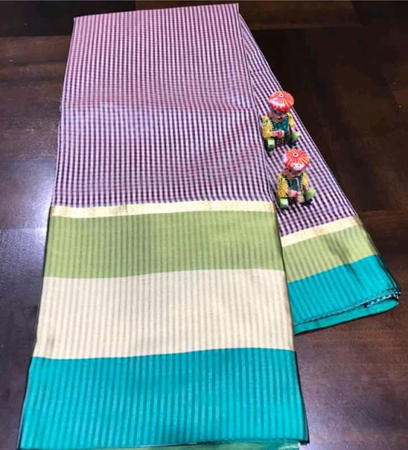 chanderi blend saree