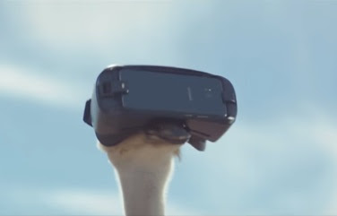 Samsung Vogel Strauß Werbung