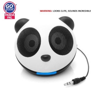 GOgroove Panda Pal Mini Speaker System on sale