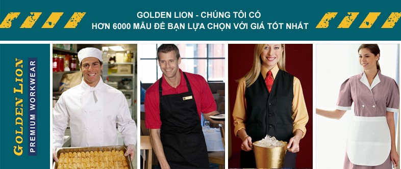 May đồng phục nhà hàng - khách sạn tại Sư Tử Vàng